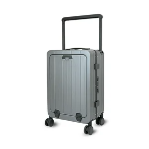 High Quality Durable Cabin Carry-On Luggage From China Manufacturer TSA Lock Trolley Suitcase with PC and Aluminum Material