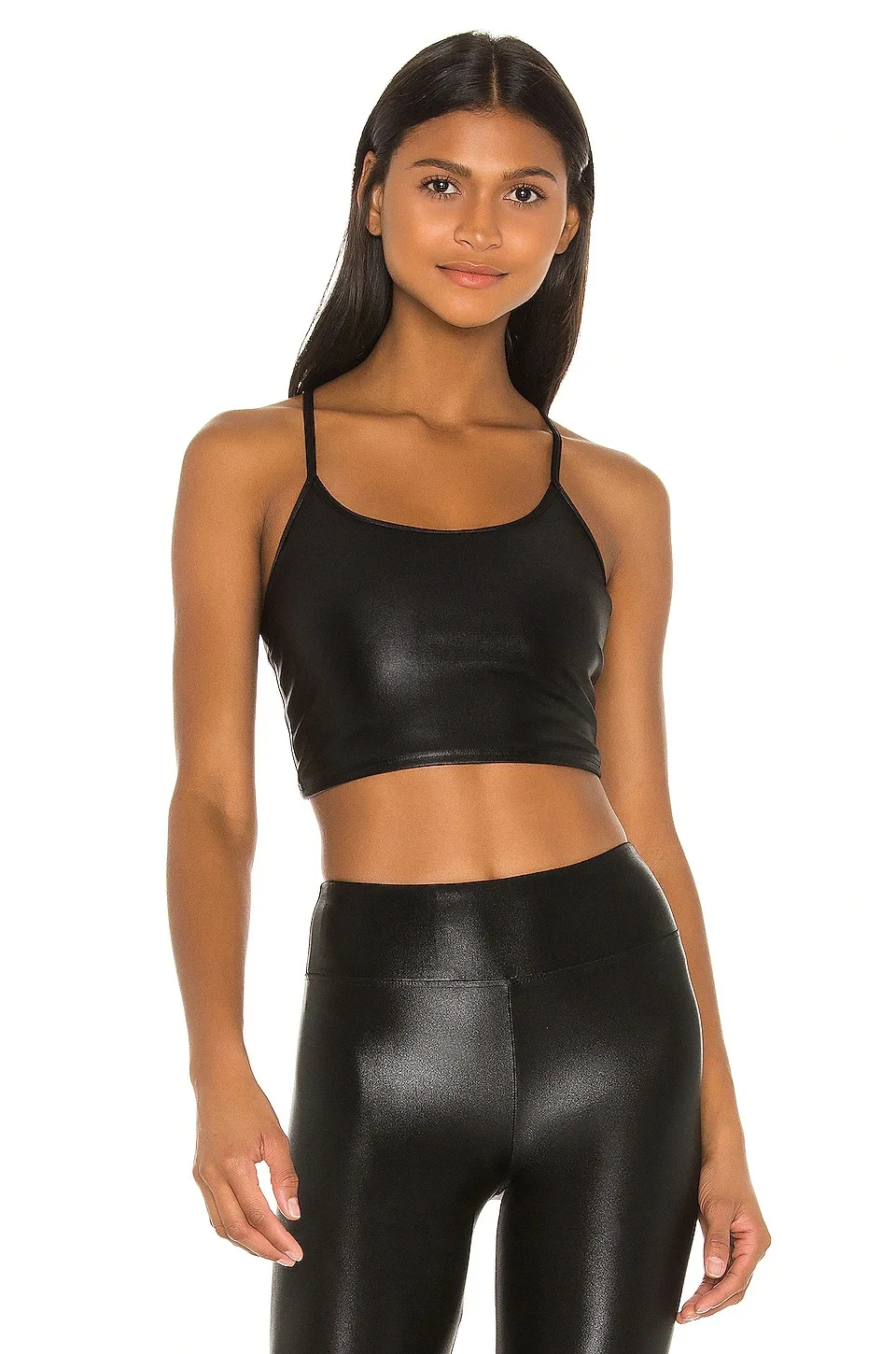 New Arrival Sexy Shiny Leather Look Gym 