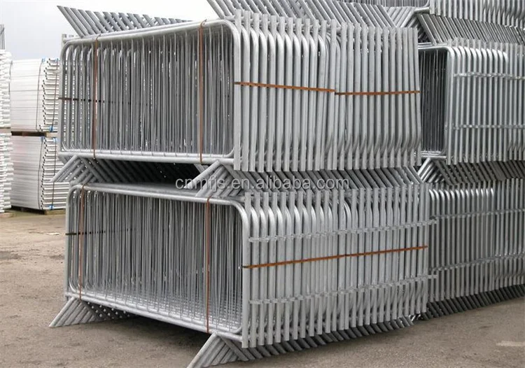 PVC coated crowd control barrier fence panel concert barricade galvanized temporary fence factory