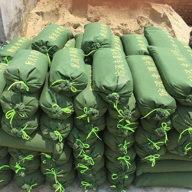 Custom thickened canvas flood control sandbag 30cm*70cm water sandbag manufacturers direct production