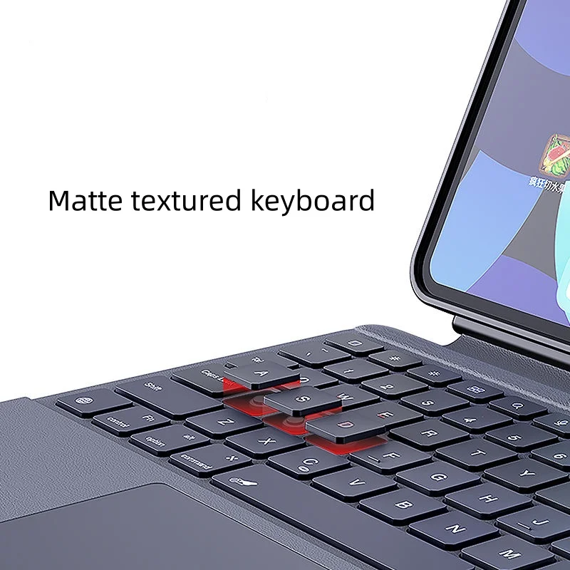 Leather Magnetic Backlight Keyboard for iPad Pro 11 13 Inch M4 2025 Smart Case iPad Air 11 13 Inch Tablet Stand Split Keyboard