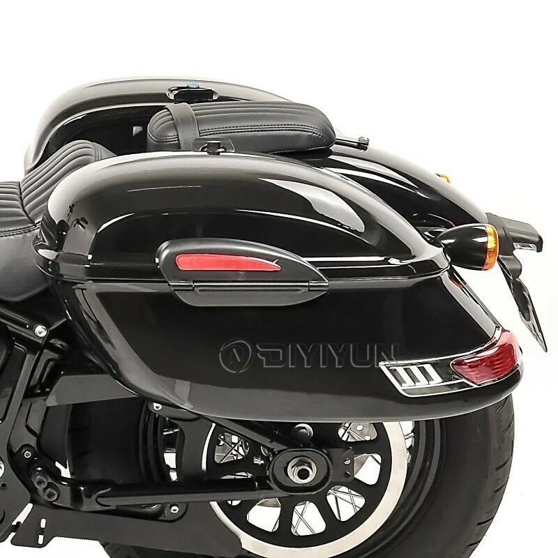 Universal Side Box Case Hard Bags Motorbike SaddleBags Motorcycle Saddle  Bags for Chopper Bobber