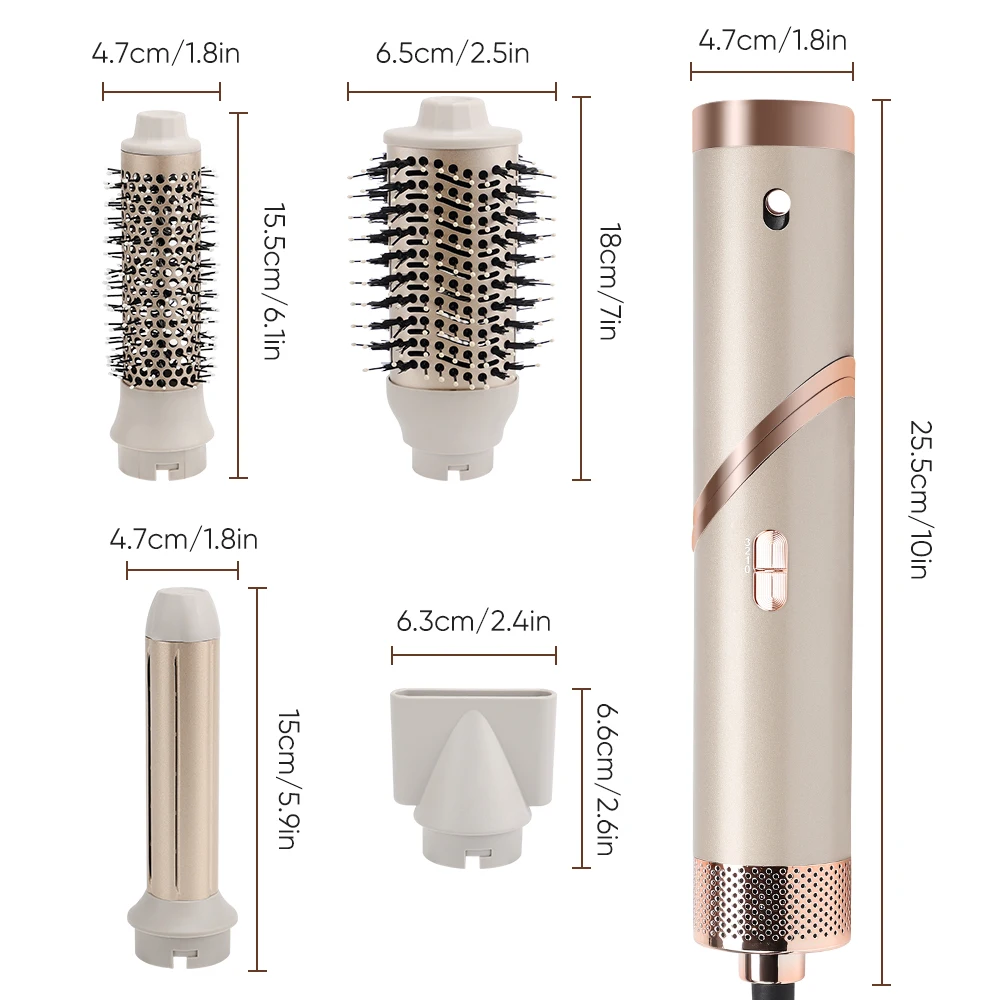5-in-1 Sculpt ヘアドライヤー Wavytalk Air Sculpt 5-in-1 Hot Air Brush Set, Multi Hair Styler