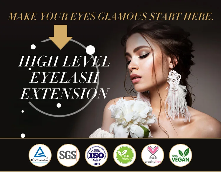 Dark Fluffy Lash Eyelash Extension Supplies Trays Cashmere Matte Black