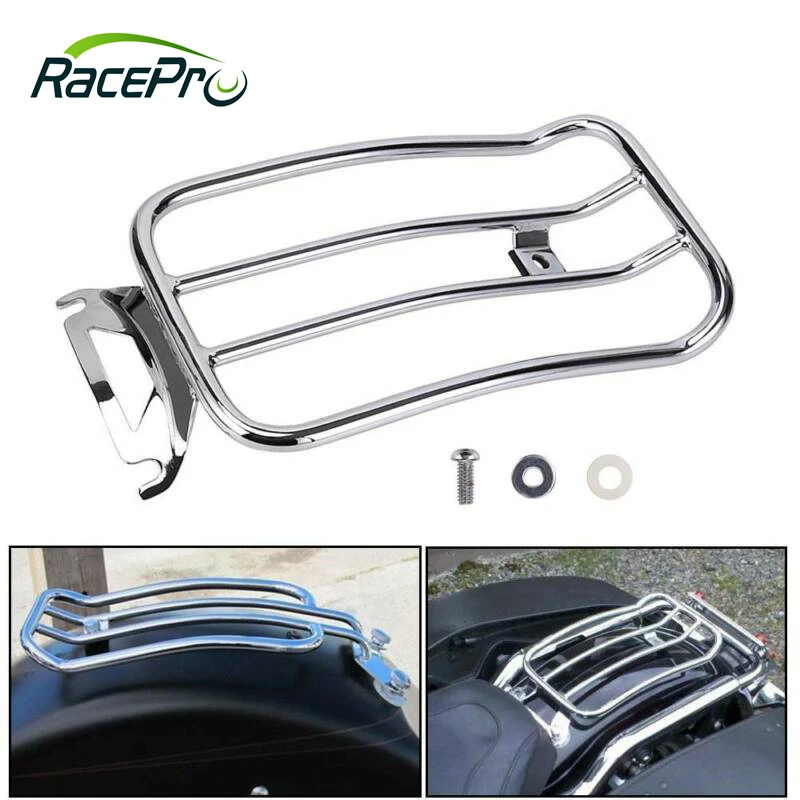 Motorcycle Black Luggage Rack For Harley Touring Road King Flhr Electra