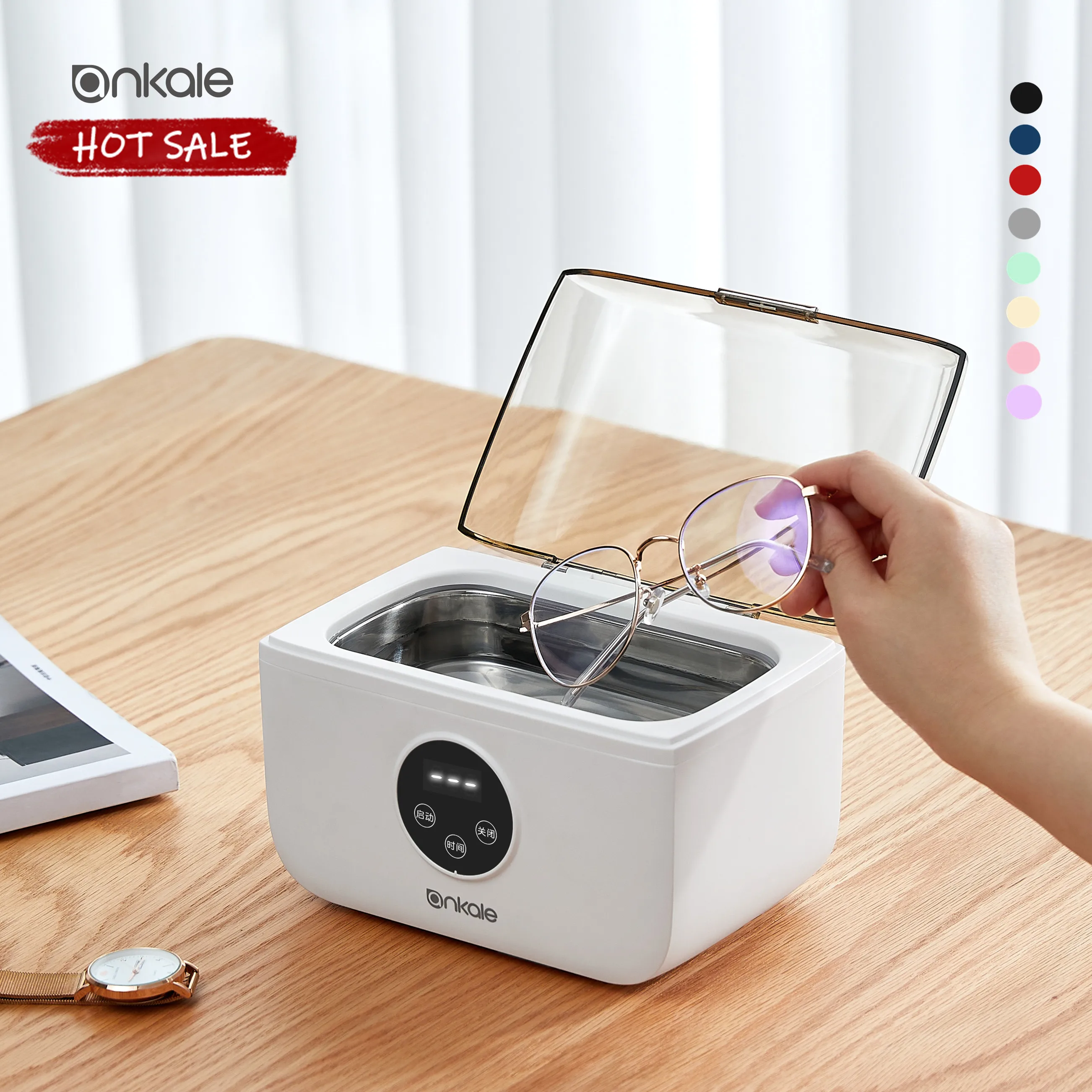 Portable Ultrasonic Cleaning Jewelry Eyeglass New Professional Cleaner Machine for Glasses