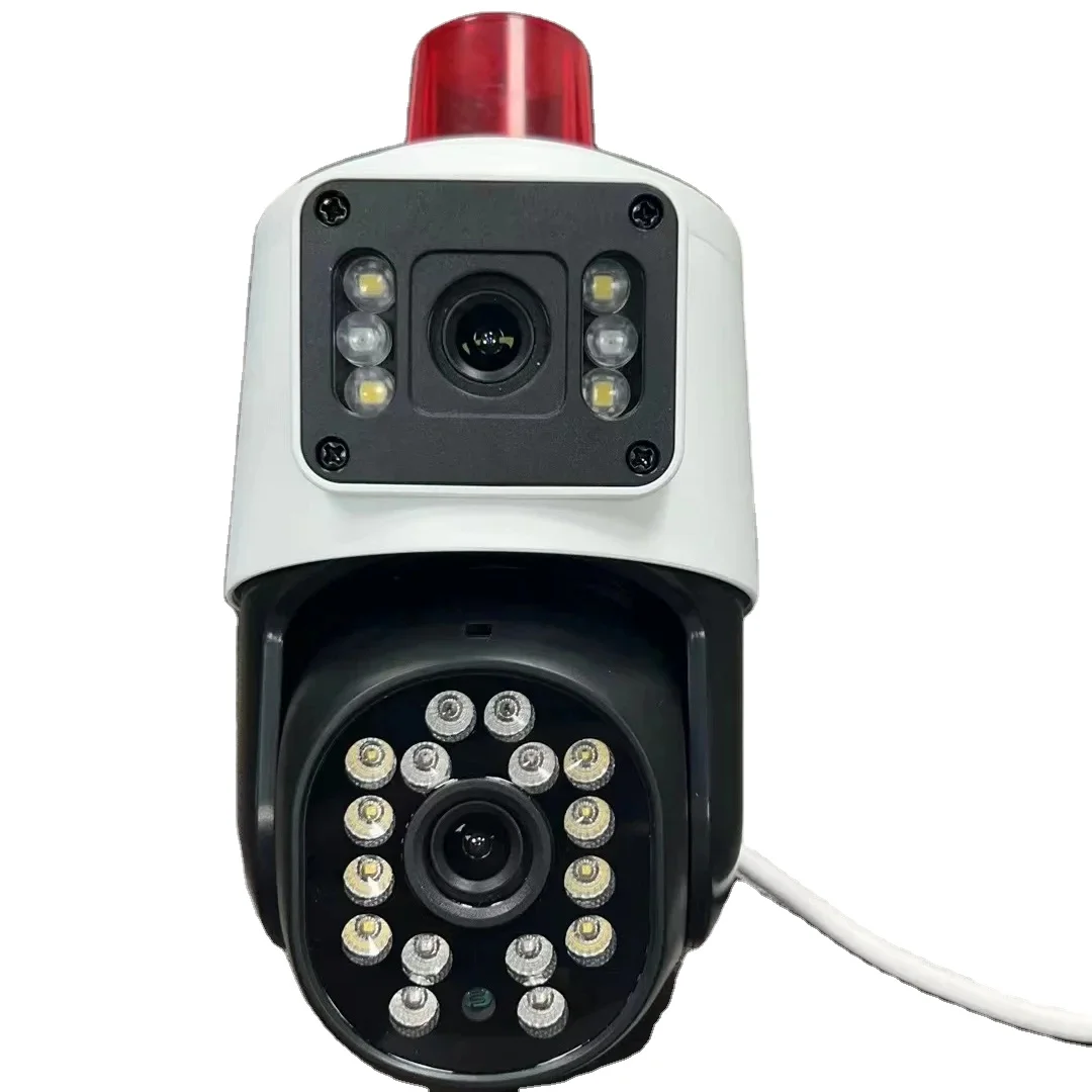 ICSEE Outdoor Waterproof Security Double Lens Wifi Camera Dual Lens IP PTZ Camera