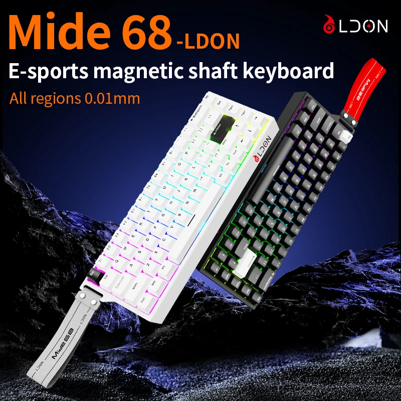 LDON Mide 68 Wired Magnetic Switch Mechanical Gaming Keyboard with
