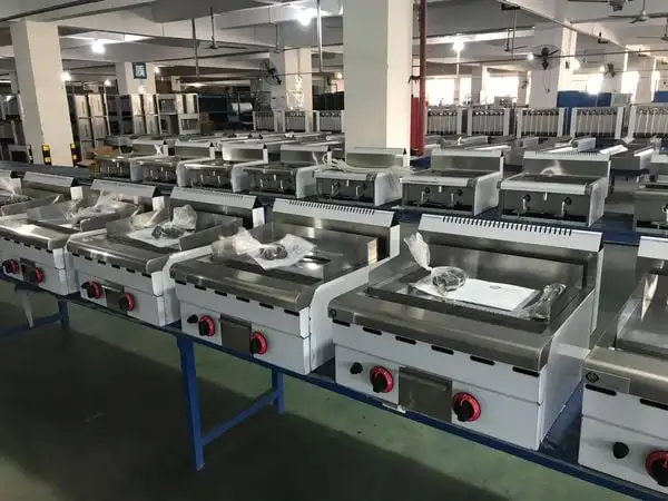 Factory Price Gas Griddle Grill Commercial Stainless Steel Burger Griddle Gas manufacture