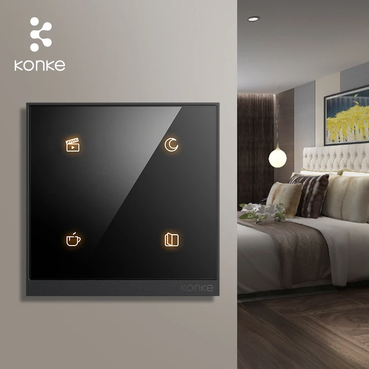 KONKE Zigbee Scene Switch Panel Smart Home Switch Touch Screen