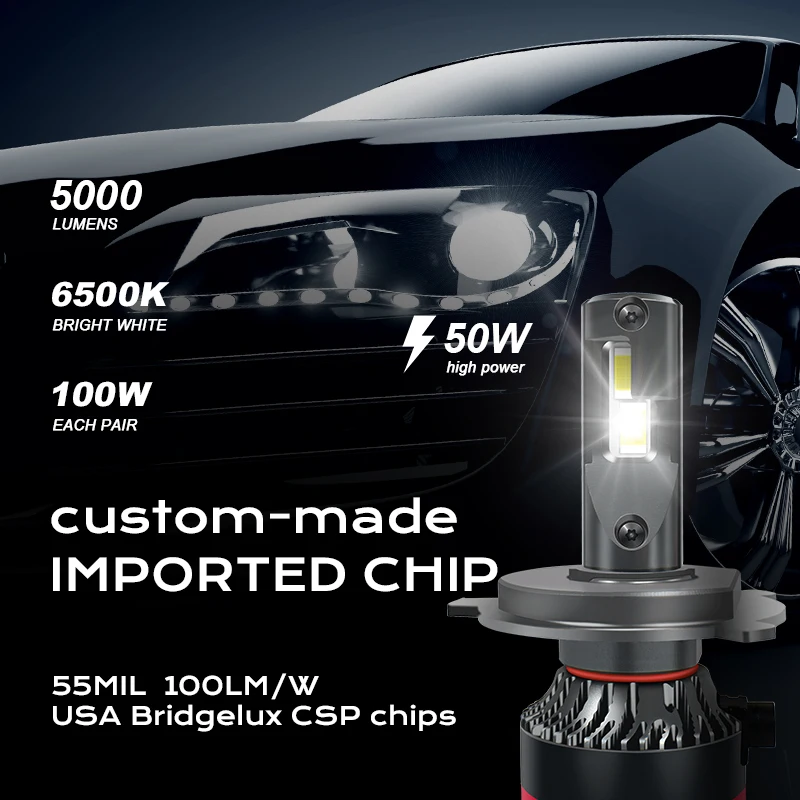 Conpex Global Agent Recruitment Car Lighting System High Power 12v Canbus M8 Auto H4 Led Headlight With Fan