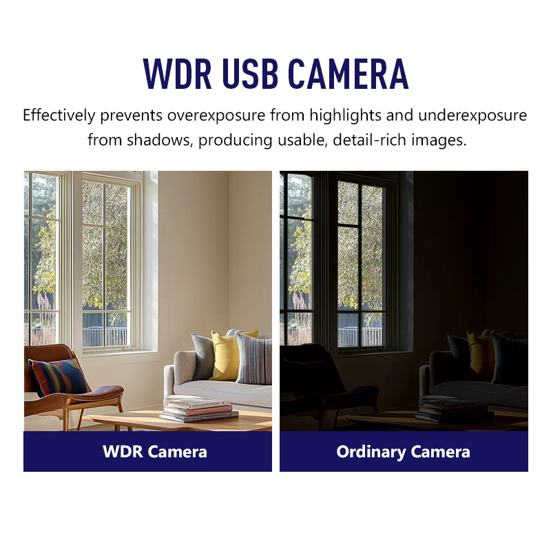 PS5520 5MP WDR USB Camera Module Wide Angle Lens CMOS 1/2.5 Wide Dynamic Range Camera for Face Recognition manufacture