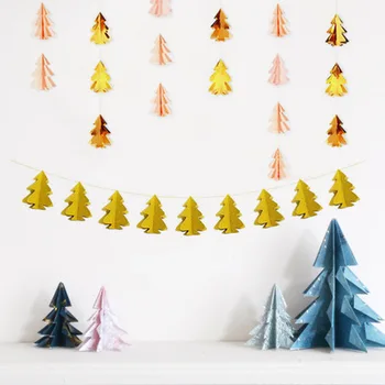 Nicro Festival Decoration Paper Hanging Ornament Christmas Tree For Christmas Party Decoration