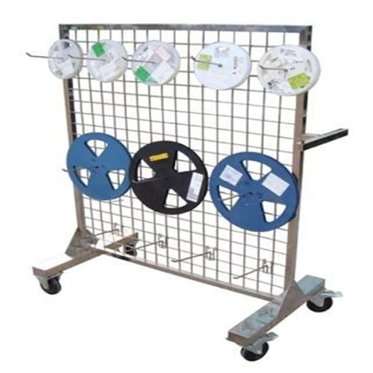 Smt Esd Trolley Smd Material Pcb Reel Storage Shelving Rack Trolley