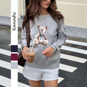 Latest sweater design custom jacquard pullover sweater women sweaters for ladies