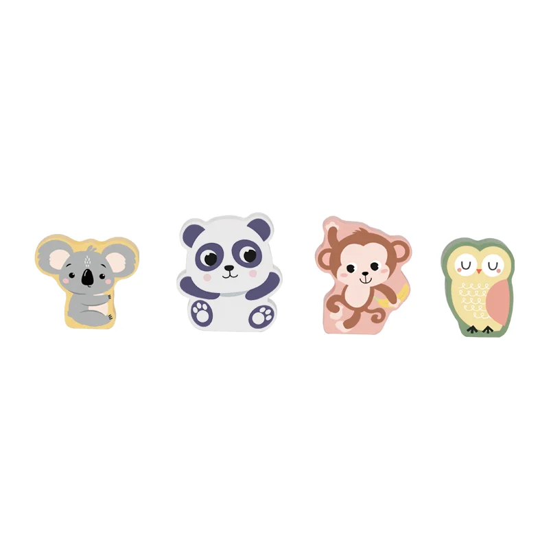 Cartoon Animal Stacking Toys Nesting Box Paper Cardboard  Zoo Children Play Educational Toys for Kids Learning