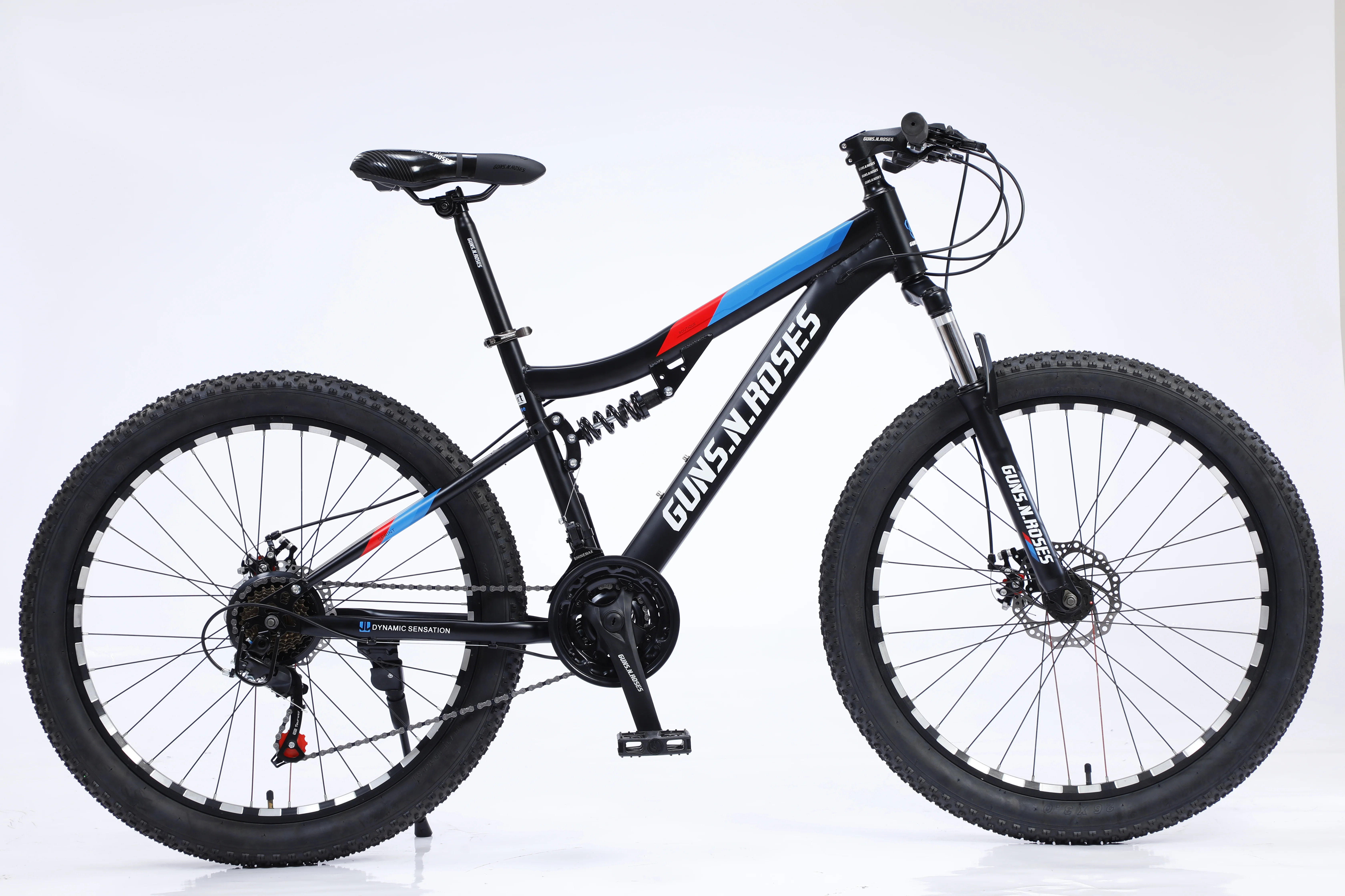 GMSLuu Mountain Bike 26 Pollici 21 Marce – Telaio In Alluminio, Freni A Disco, Ammortizzatori, Per Ragazzi E Ragazze, Colore Nero