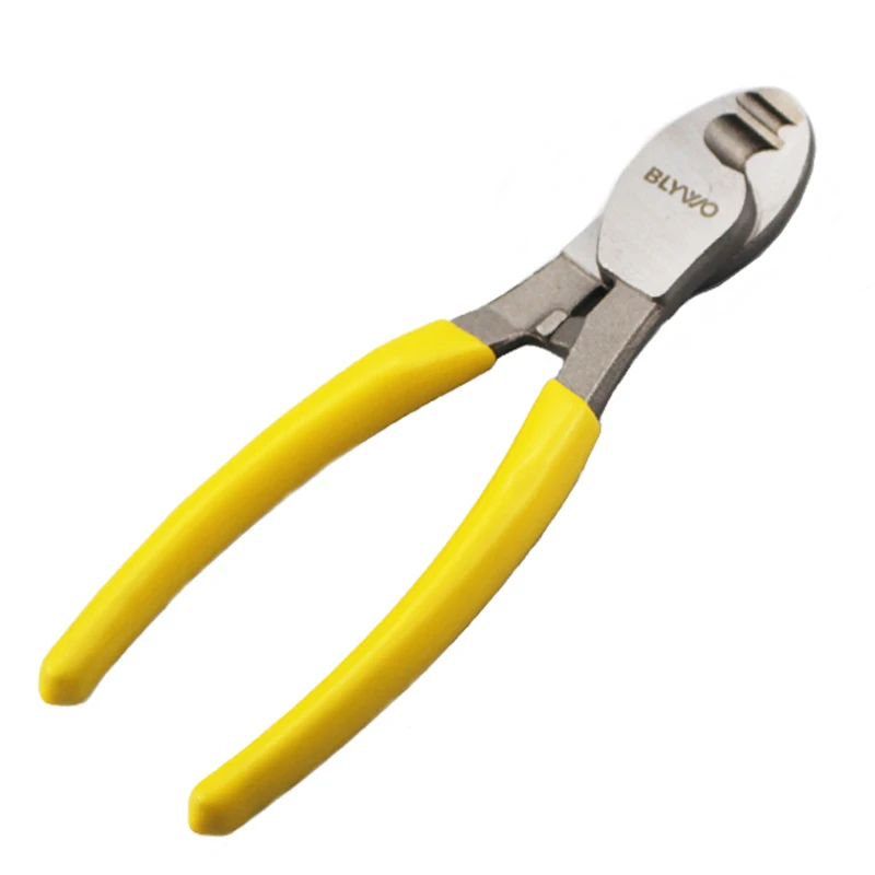 6 Inch Cable Cutter Plastic Handle Electric Wire Stripper Cutting Plier Yellow 