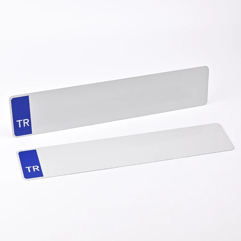 Factory Direct Custom Turkey Blank Licence Plate Aluminum Sheet Reflective Embossing Euro Car Number License Plate Blank