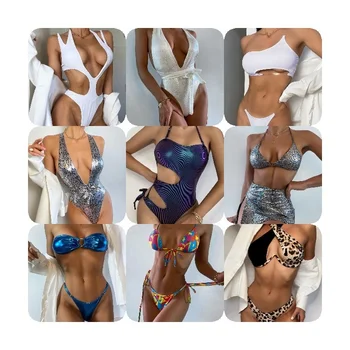 Stock Bale New Sell by Lot Lingerie Brand Swimsuit Swimwear Assorted Clothes Dress Tops Apparel Second Clothes Supplier