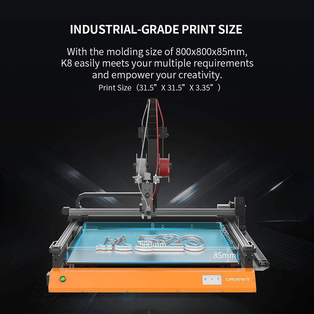 Creatwit Industrial Luminous Character Words Sign Letters Advertising Channel Letter 3d Printer for Led Letter Signage Creality