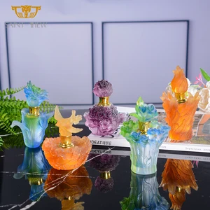 8ml Baby Shower Gift Wedding Giveaways Travel Middle East Dubai Perfume Empty Crystal Glass Perfume Essential Oil Bottle Crystal