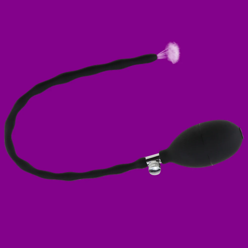 Free Custom Box - Inflatable Male Penis Plug Urethra Catheter Tube Block Horse Eye Stimulation Rod Urethral Sound Dilator