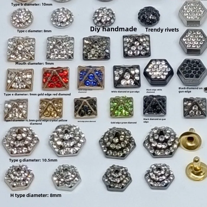 Квадратные заклепки для ногтей 8 мм