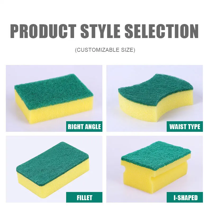 Wholesale Kitchen Cleaning Sponges Non Scratch Dishwashing Sponges Scouring Pad Scrubbing Dish