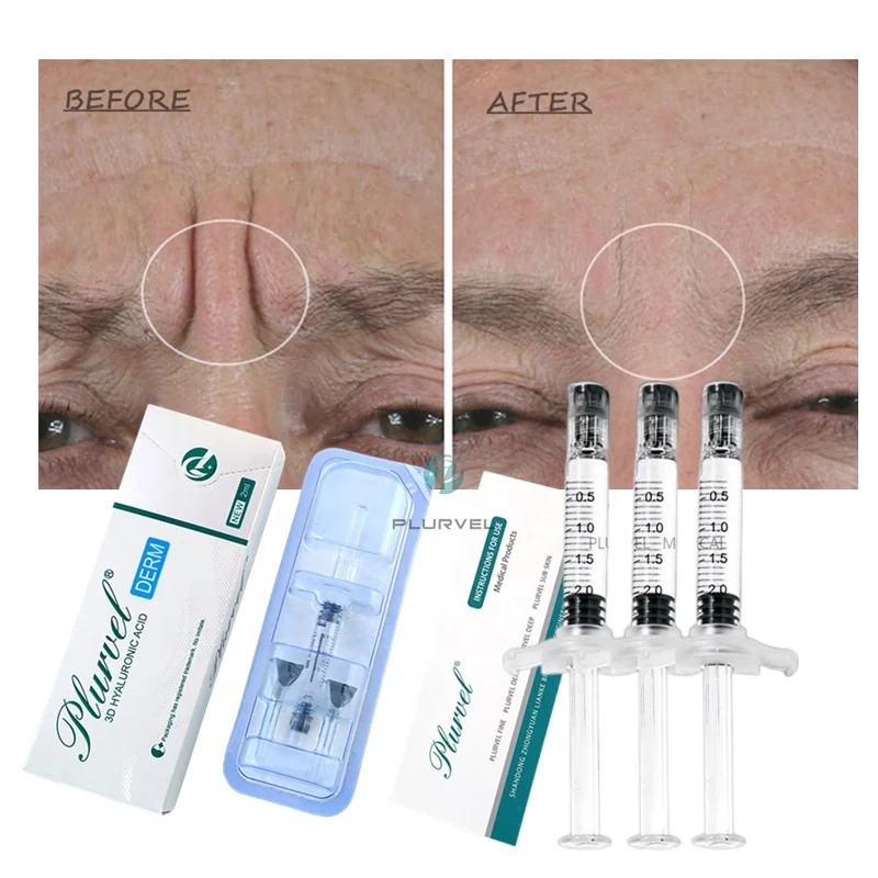 エリア Plurvel5mlファクトリーアウトレットヒアルロン酸注射可能ヒアルロン酸ha皮膚フィラー唇用 Buy Cheeks