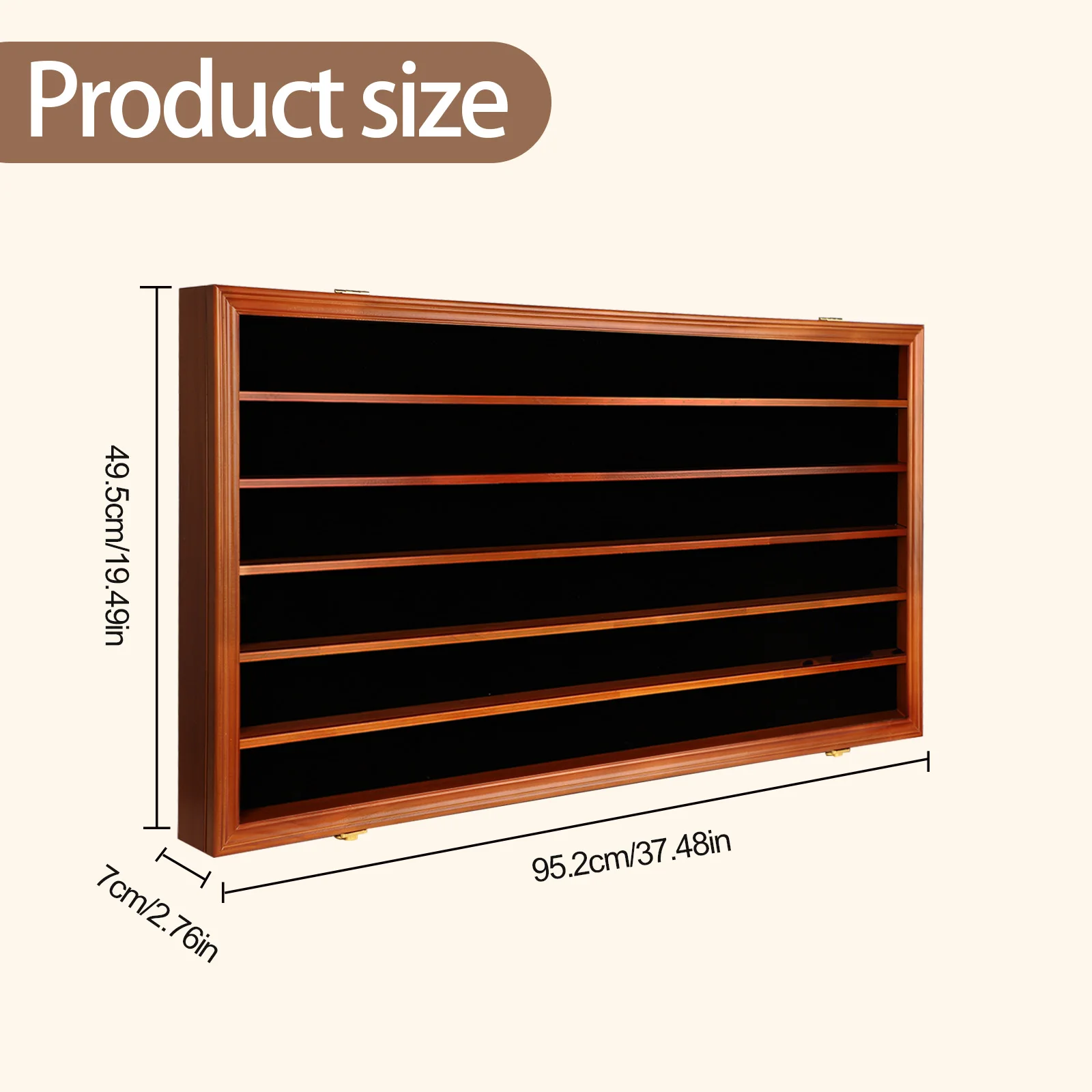 98% UV Protection Model Train Display Case Cabinet Wall Mounted with Removable Shelves for Train Collection