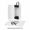 White Single Bottle Box With Insert