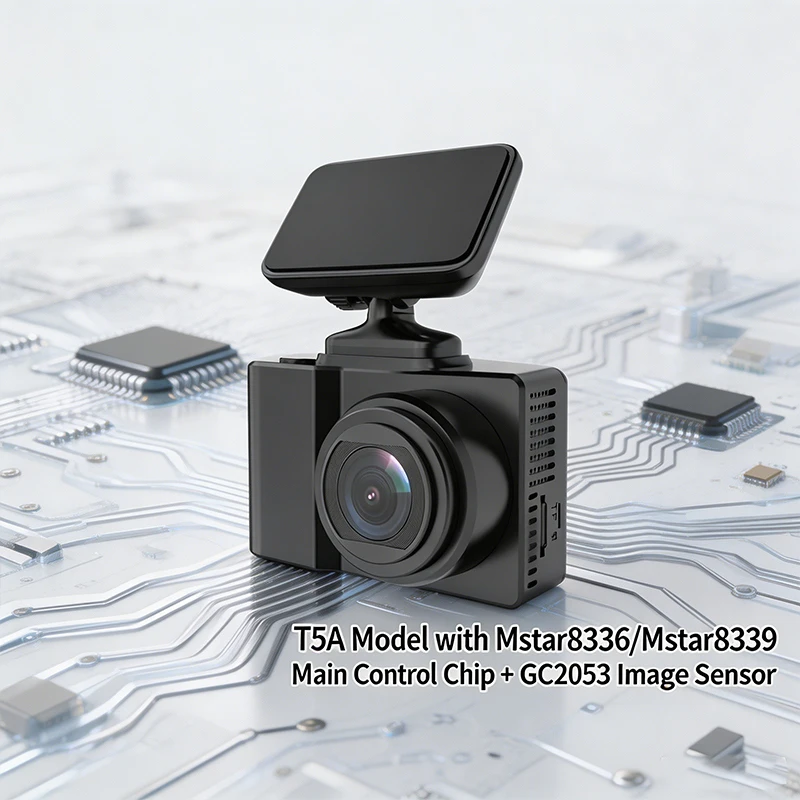 VIEVGUARB T5A Dash Cam Loop Recording G-Sensor App Control 1080P WiFi GPS Dual Lens IPS Screen Full HD