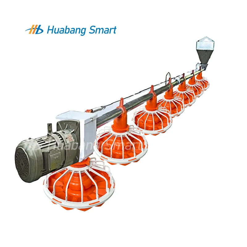 Automatic Feeding Line System Pan Feeders for Chicken House Poultry