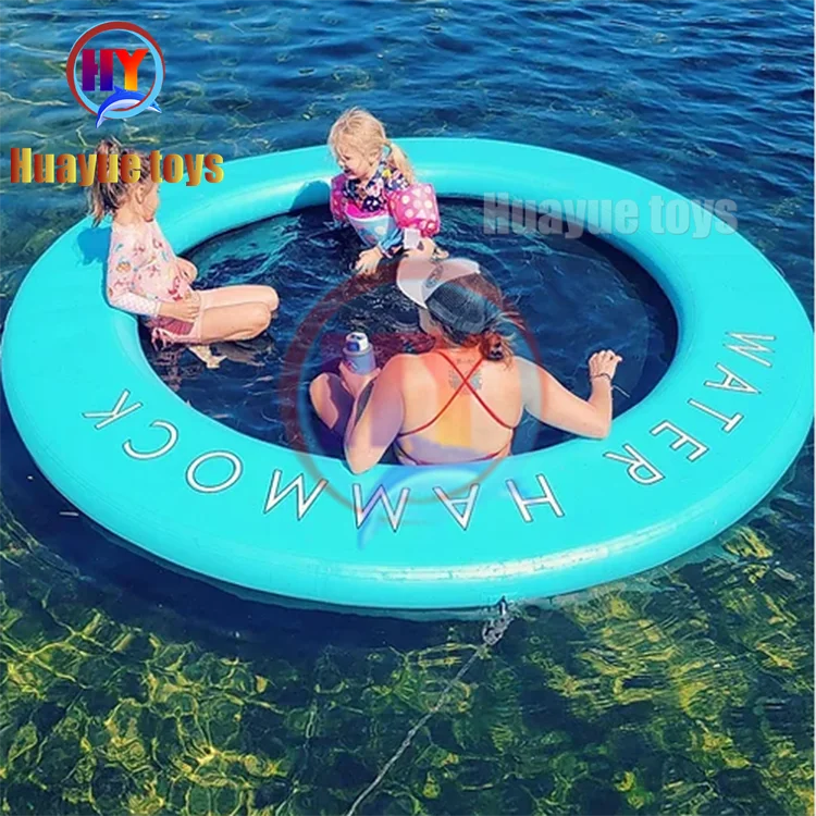 Custom Water Hammocks Water Proof Hammock Swimming Aqua Leisure Circle Pool  Inflatable Water Lounge