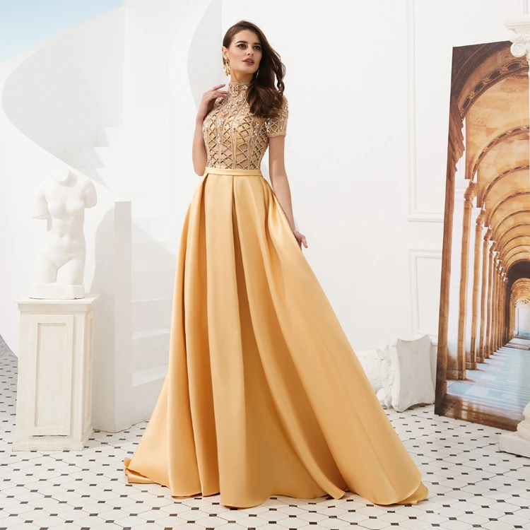 formal dresses istanbul Satin Evening Dress 2023 Short Sleeves Delicate Beaded Formal Gowns Long Evening  Dresses in Istanbul Quinceanera Dresses| Alibaba.com