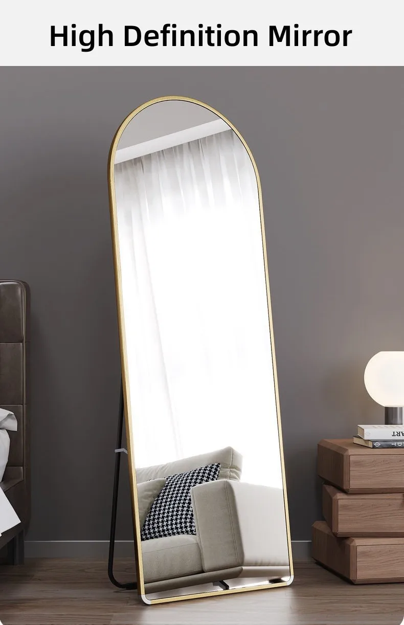 product big long wall mount mirror large full body arch floor stand dressing mirrors for clothing store long mirror with stand-3