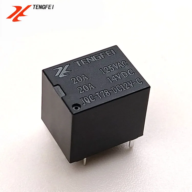 TENGFEI Relays T78 4Pin Open Type 12V Mini Car Relay