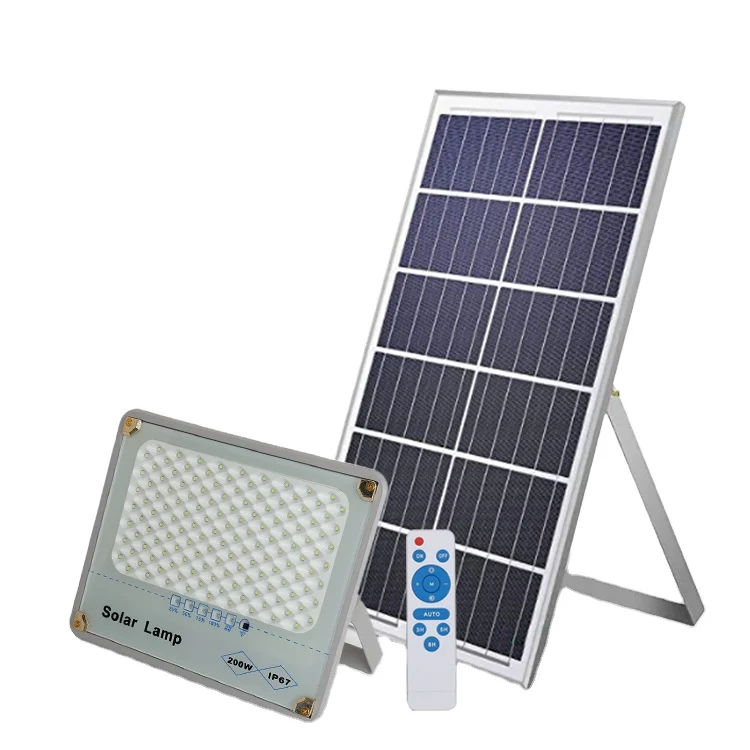 Manufacturer Price 60w 100W 200W 300W Energy Solar Power Outdoor Lamp Waterproof IP65 LED Flood light