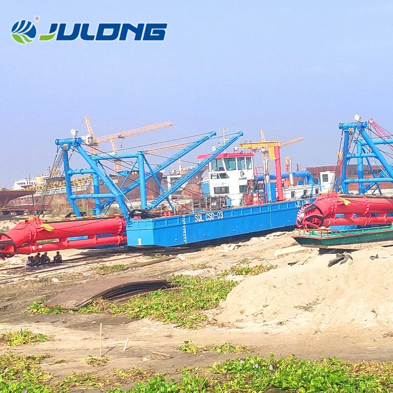 China Julong Dredging Equipment Dredger CSD650 Cutter Suction Dredger for River Sea Port Dredging