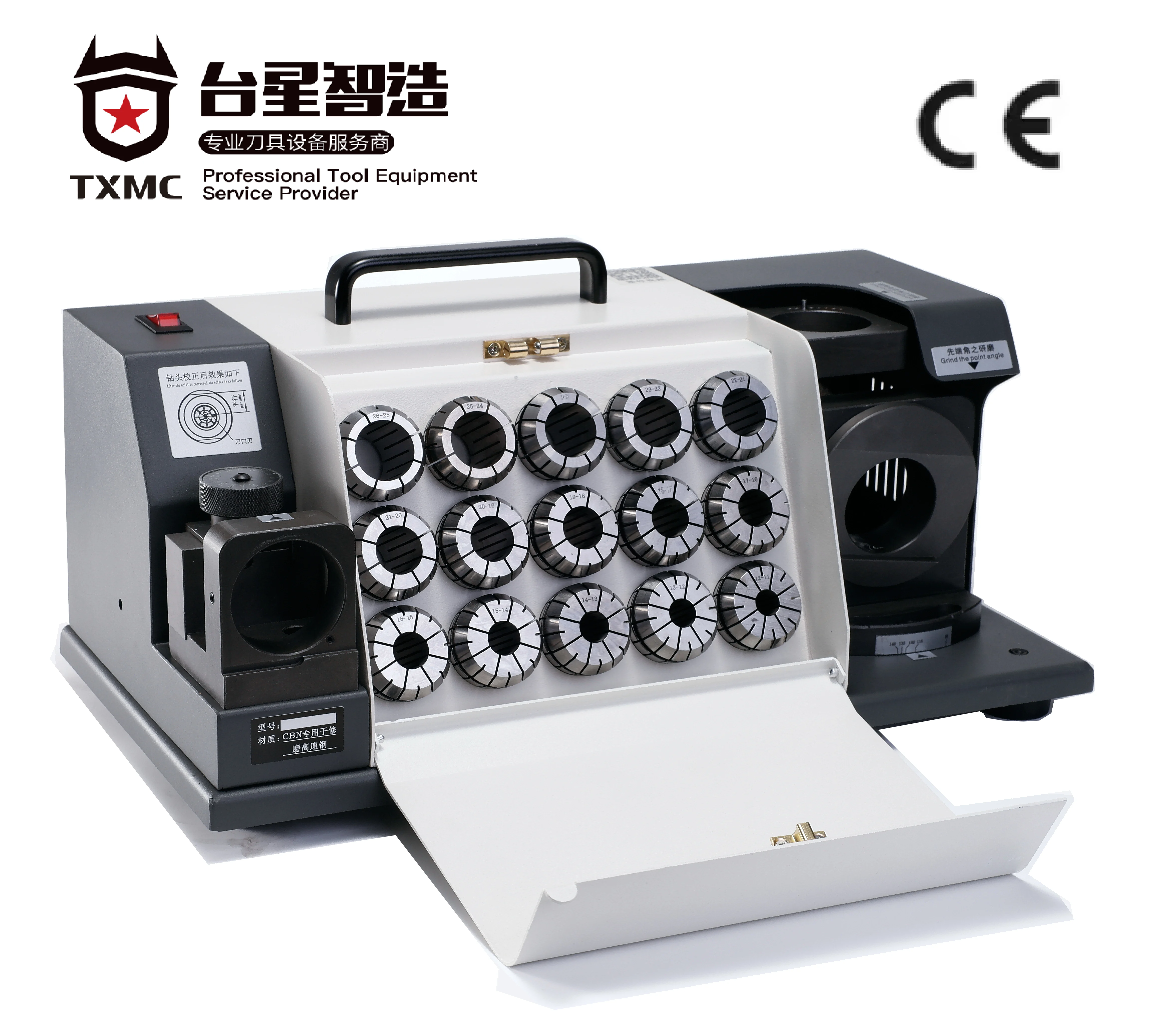 TXMC TX-Z26 Drill Bit Sharpener - Easy Operation & High Speed