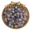 Bursting Glass Beads - Black and Purple