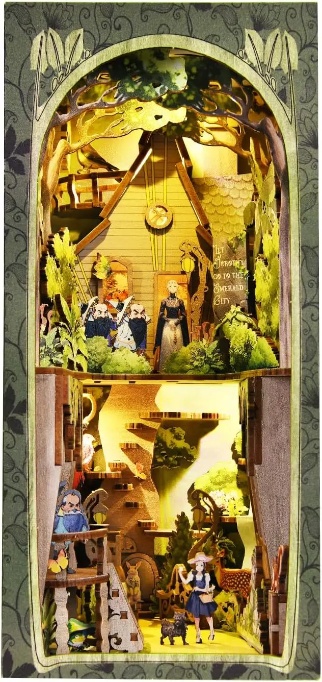 Fast Shipping IMiniature 3D DIY Book Nook Kit DIY Puzzle Doll House