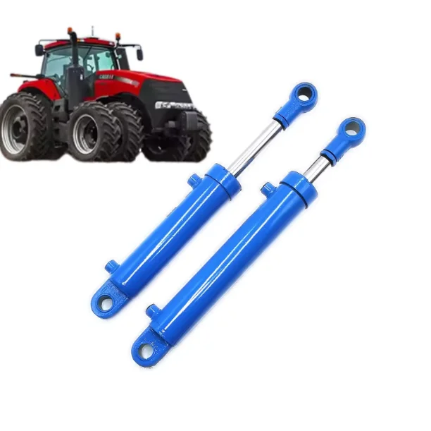 China Supplier Black Double Action Loader Project Tipper Hydraulic Cylinders for Farming Machine and Tractors