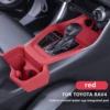 For TOYOTA RAV4 Central control water cup integrated pad red