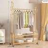 100cm Double-layer storage basket gold