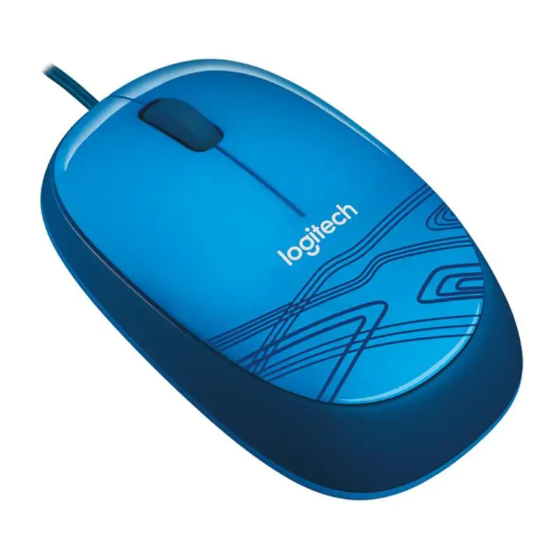 Logitech M105 Wired USB Mouse Home Office Computer Notebook Universal Fashion Colorful Blue Mouse