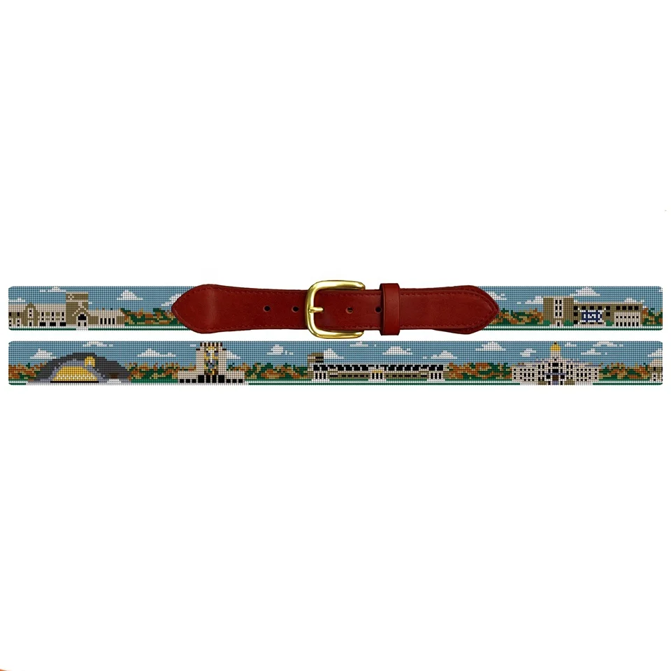 China Factory New Design Competitive Price Cowhide Leather Needlepoint Belt Customize Belts for Men Women Children
