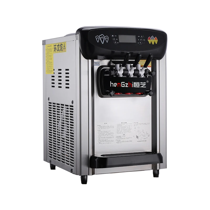 Профессиональная коммерческая машина для производства мягкого мороженого с 3 различными