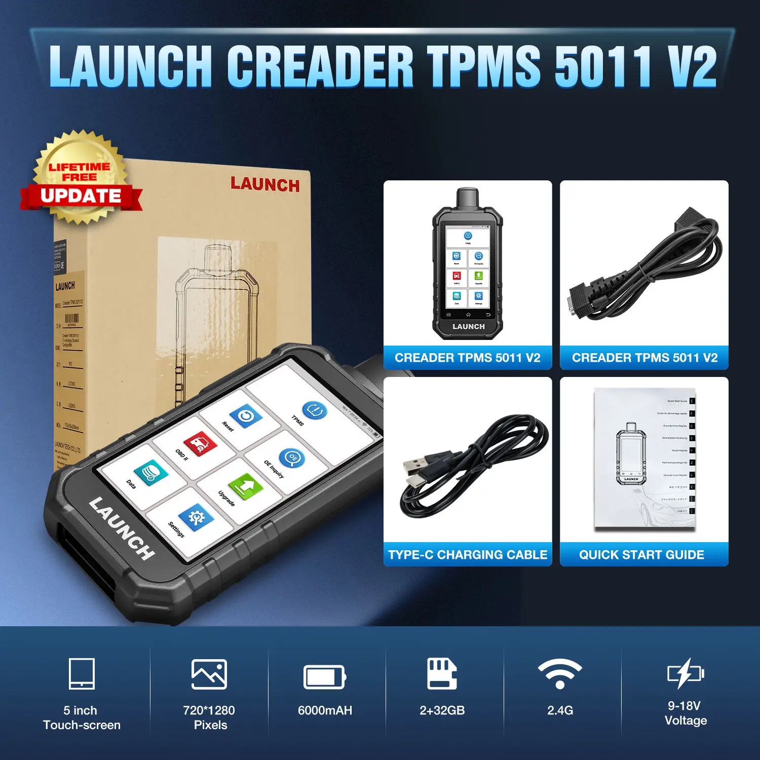 Global Version Launch High Quality TPMS Monitor TPMS Program Tool ...